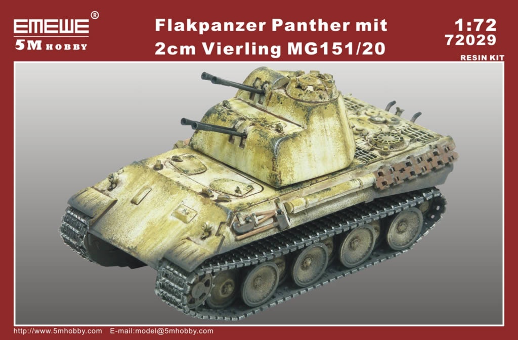 Flakpanzer Panther with 2cm Vierling MG151/20