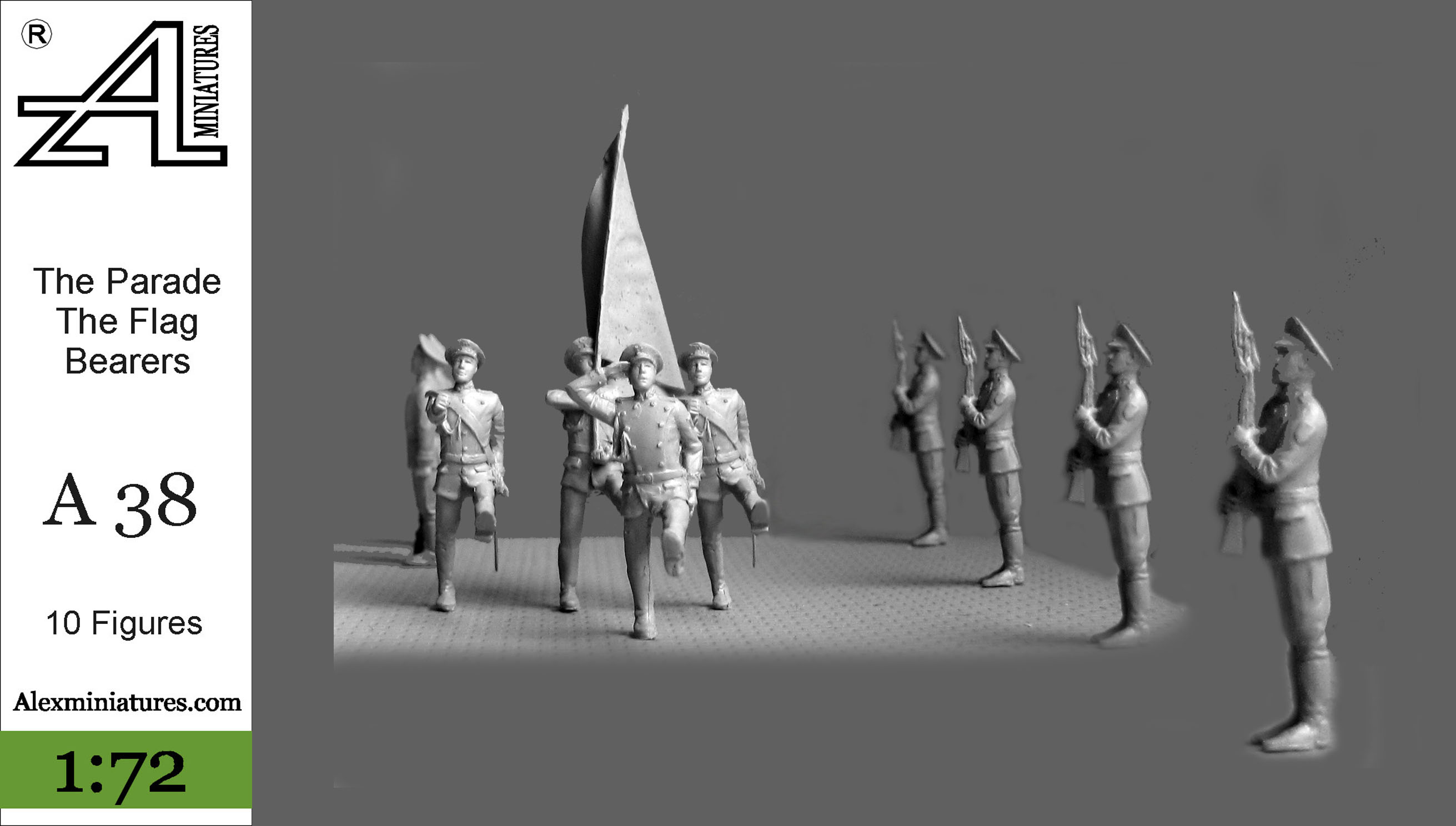 Russian Parade - flag bearers