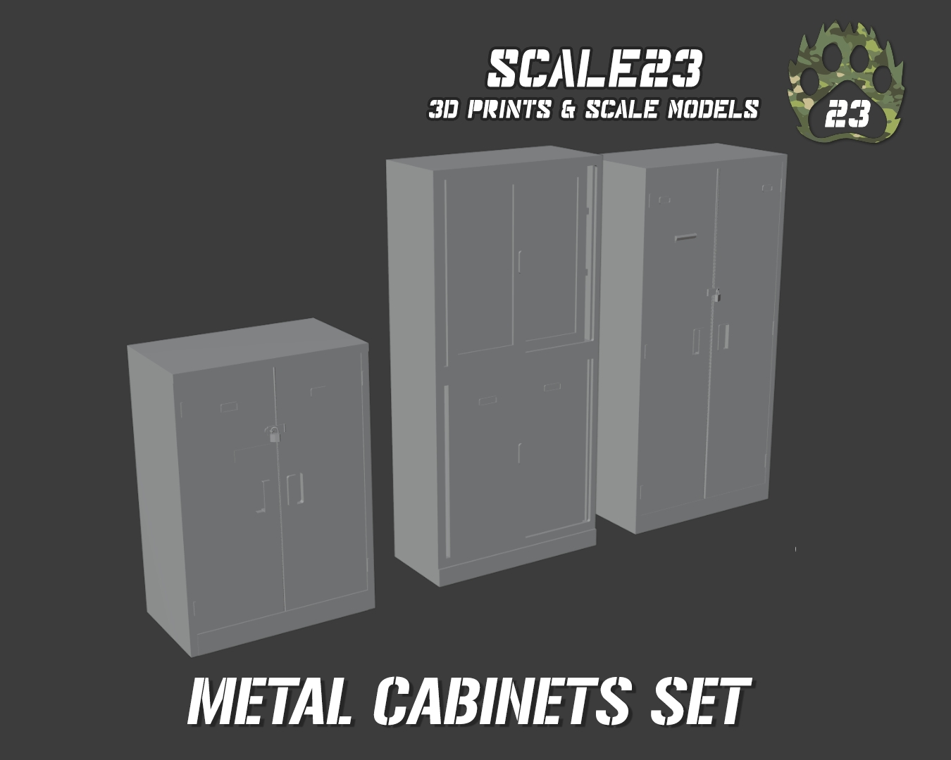 Metal cabinets (3pc)