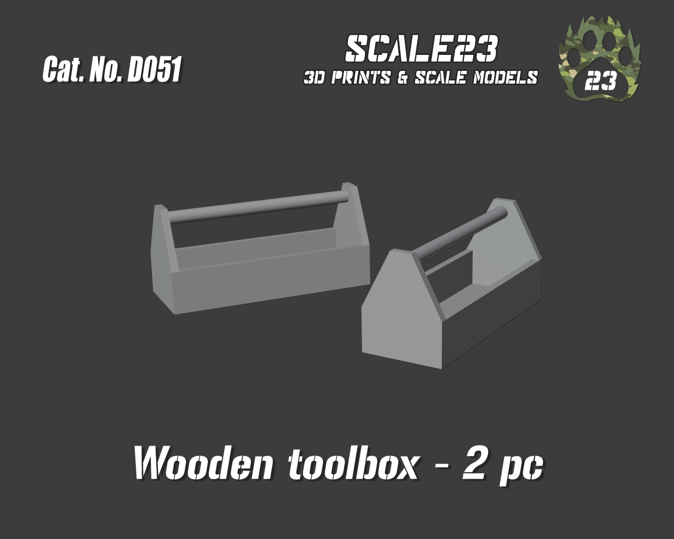 Wooden toolbox (2pc) - Click Image to Close