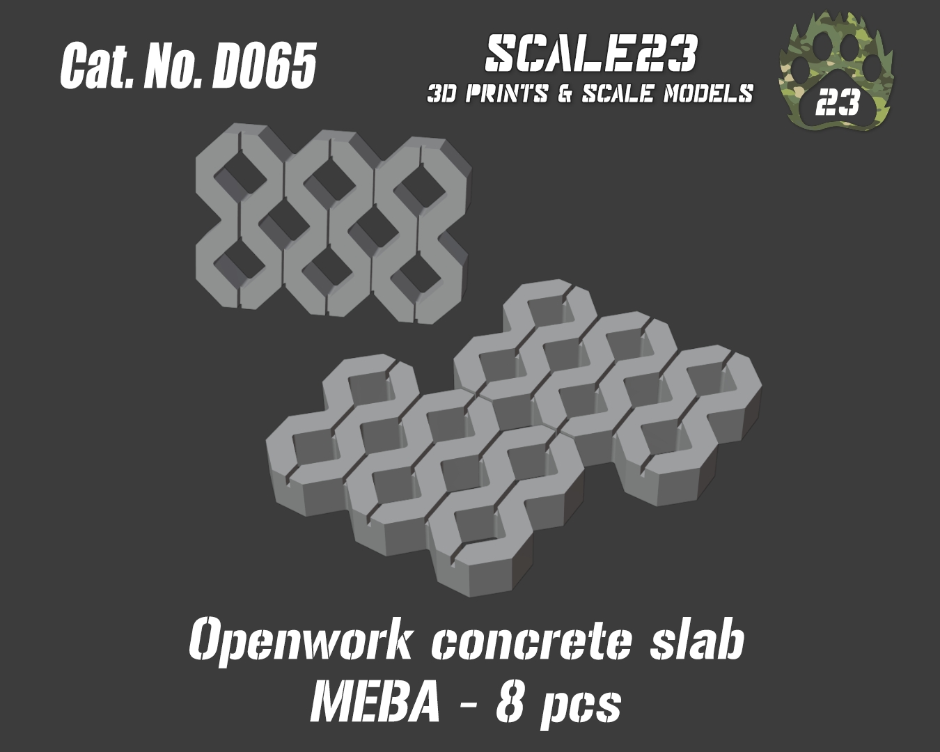 Openwork concrete slab MEBA (8pc) - Click Image to Close