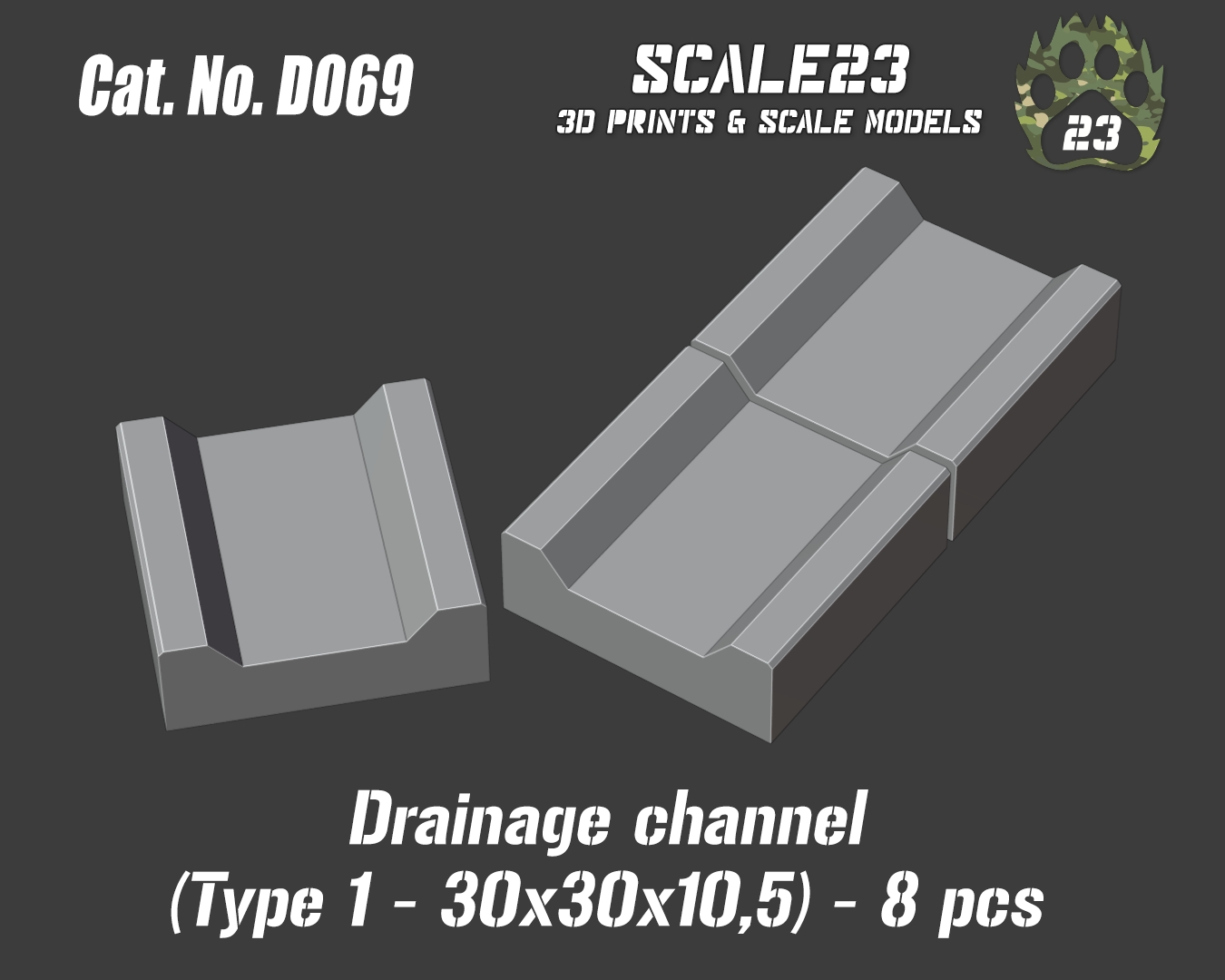Drainage channel 30x3010,5 (8pc) - Click Image to Close