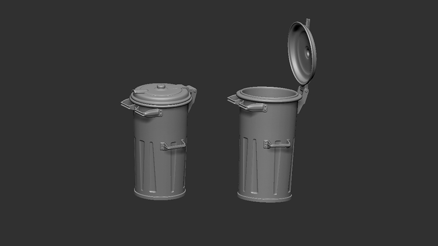 Tin dustbin - present (2pc)