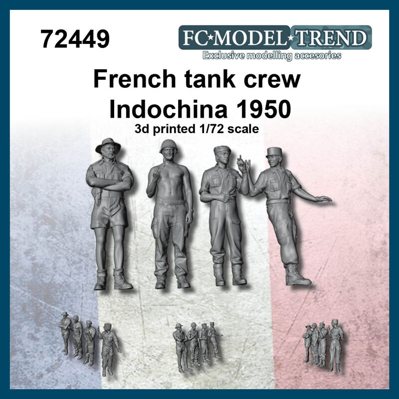 French tank crew - Indochina war - Click Image to Close