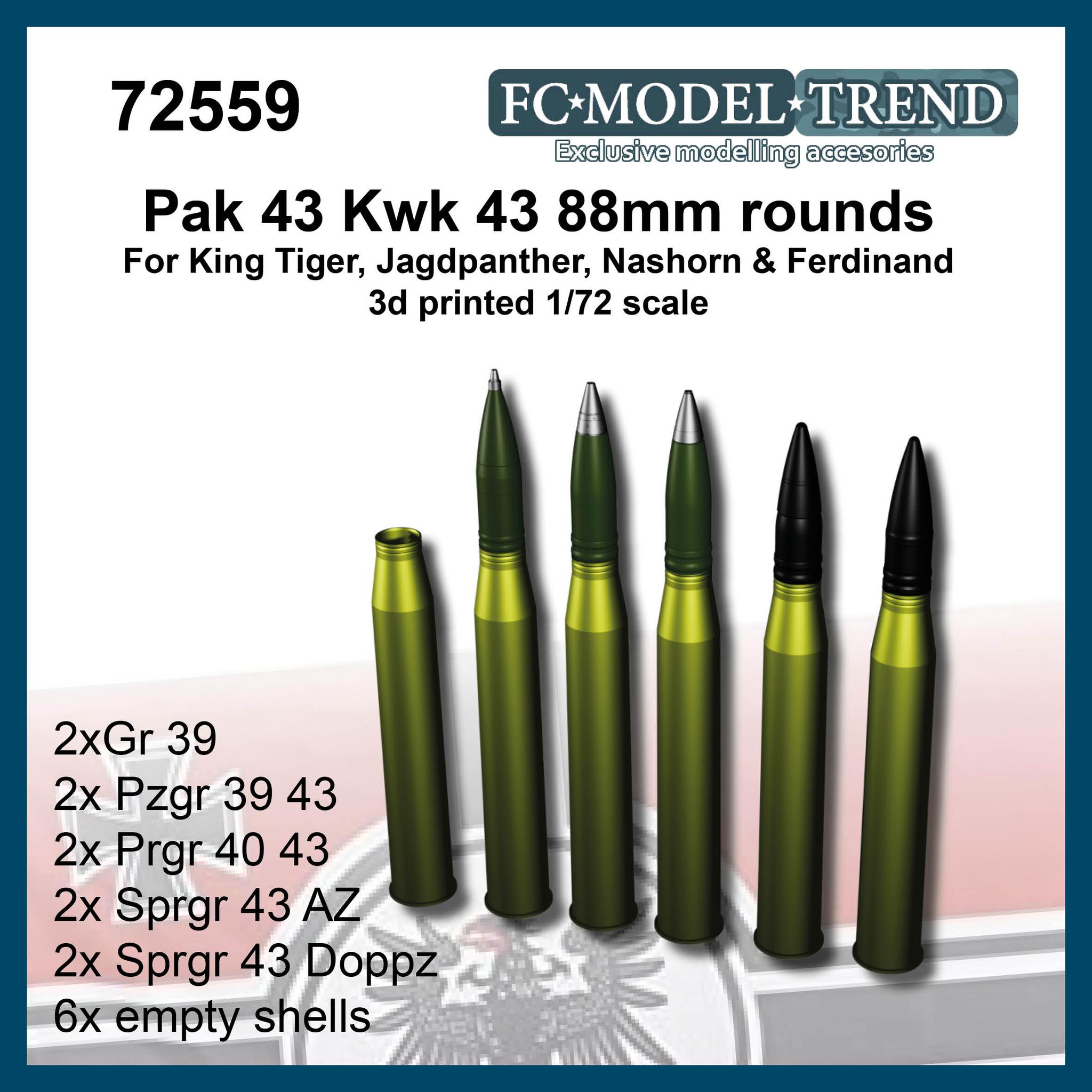 8.8cm Pak43/Kwk43 ammo