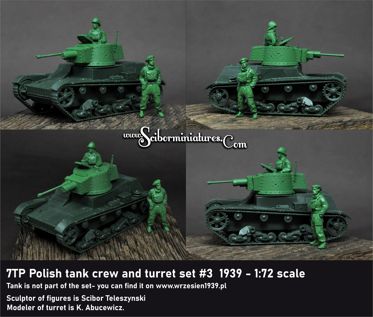 7TP tank turret & crew 1939 - set 3