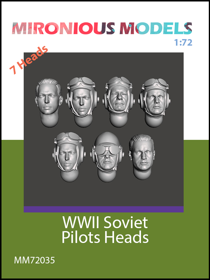 WW2 Soviet Pilots Heads - Click Image to Close