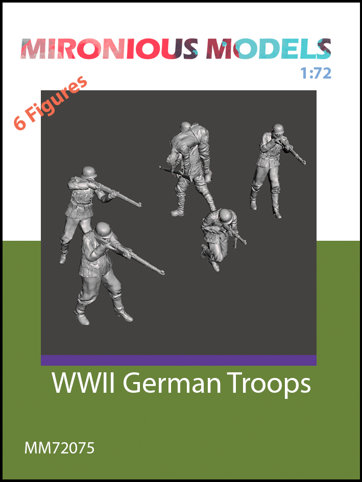WW2 German Soldiers in Battle - set 3