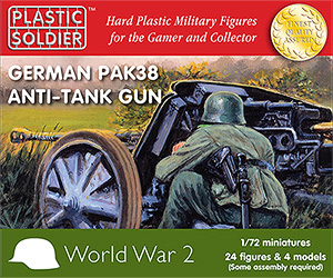 German 5cm Pak 38 gun with crew (4 kits)