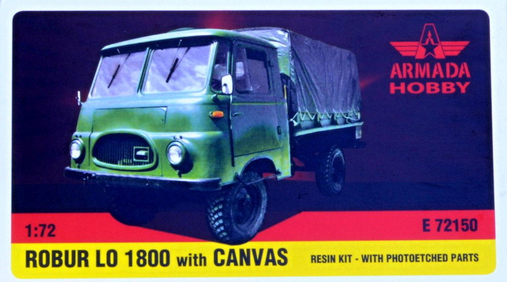 Robur LO 1800 truck with canvas - Click Image to Close