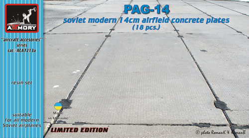 PAG-14 concrete plate for soviet airfields