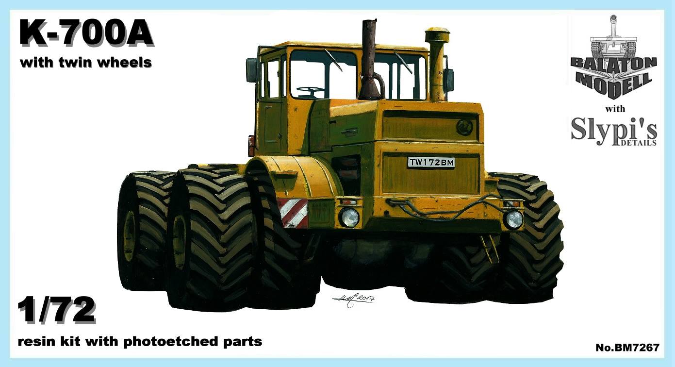 Kirovets K-700A with twin wheels