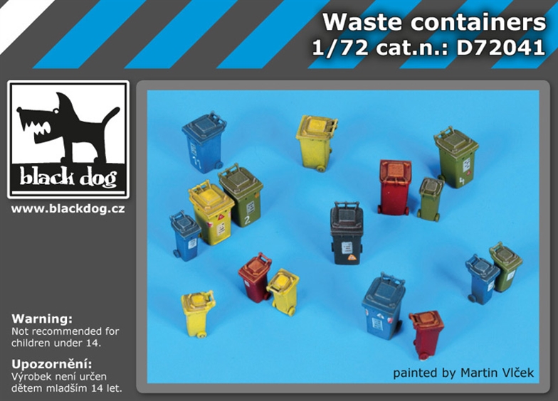 Sorted waste containers - set 1
