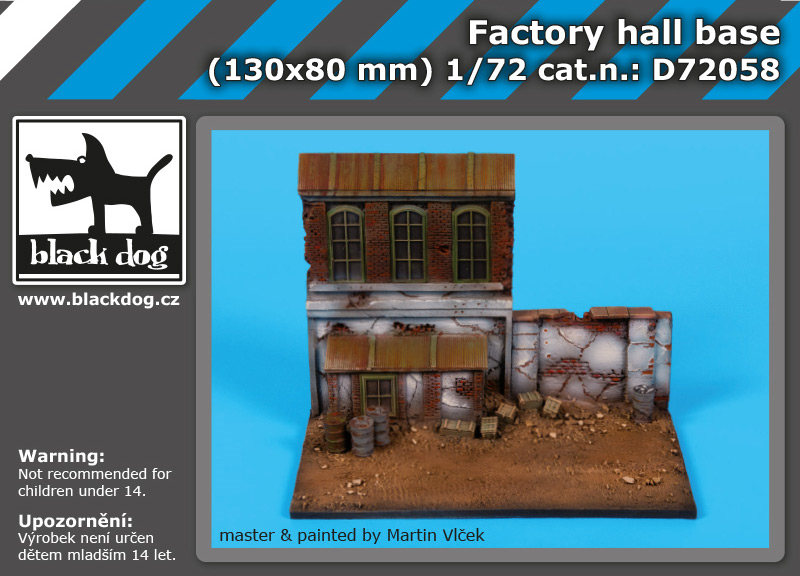 Factory hall base (130x80 mm)