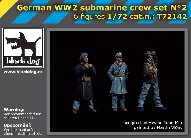 WW2 German U-boot crew - set 2 (2x3 fig.)