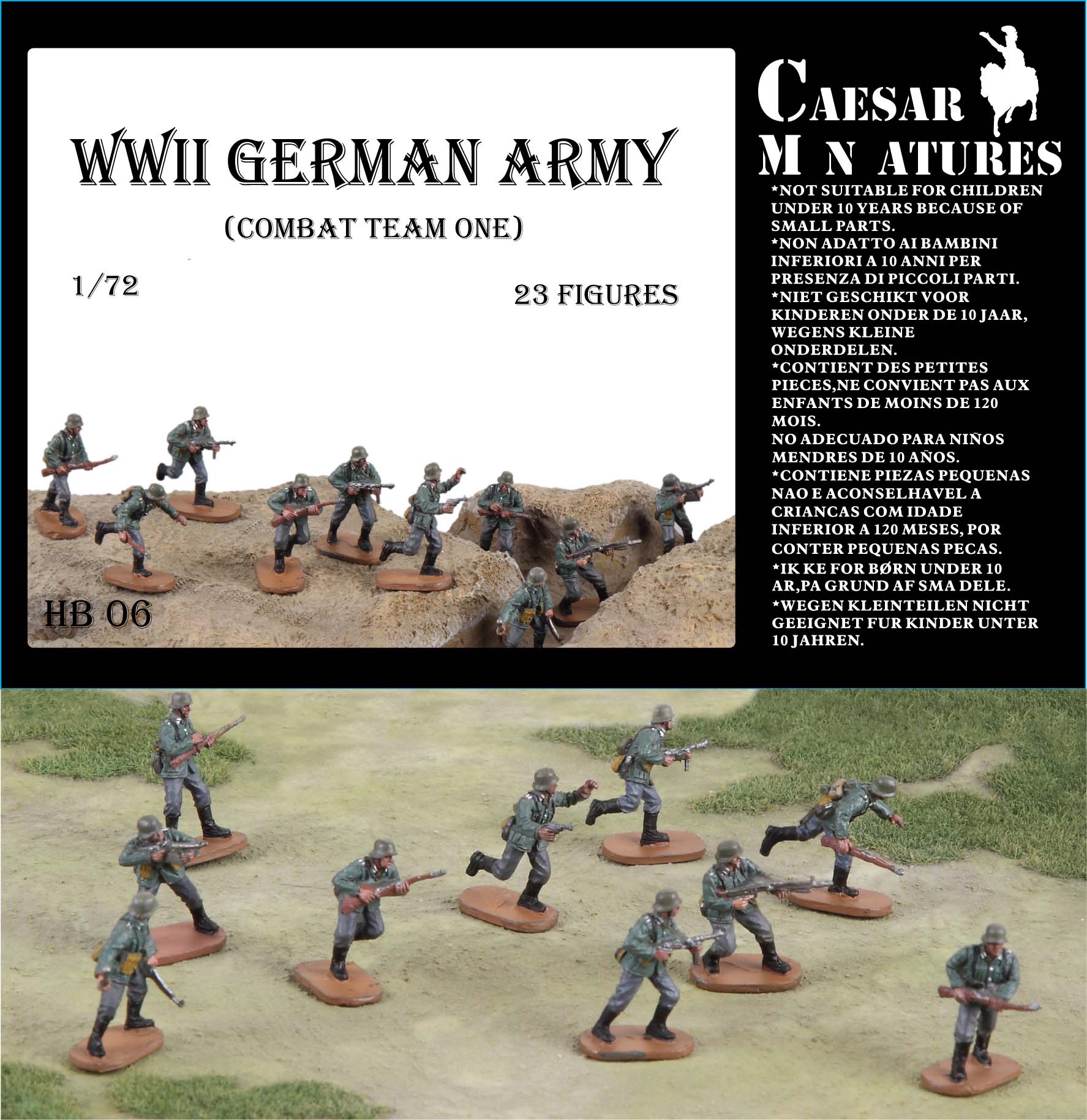 WWII German Army Combat Team - set 1