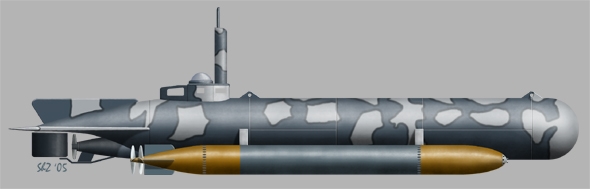 German Mini U-Boot Molch