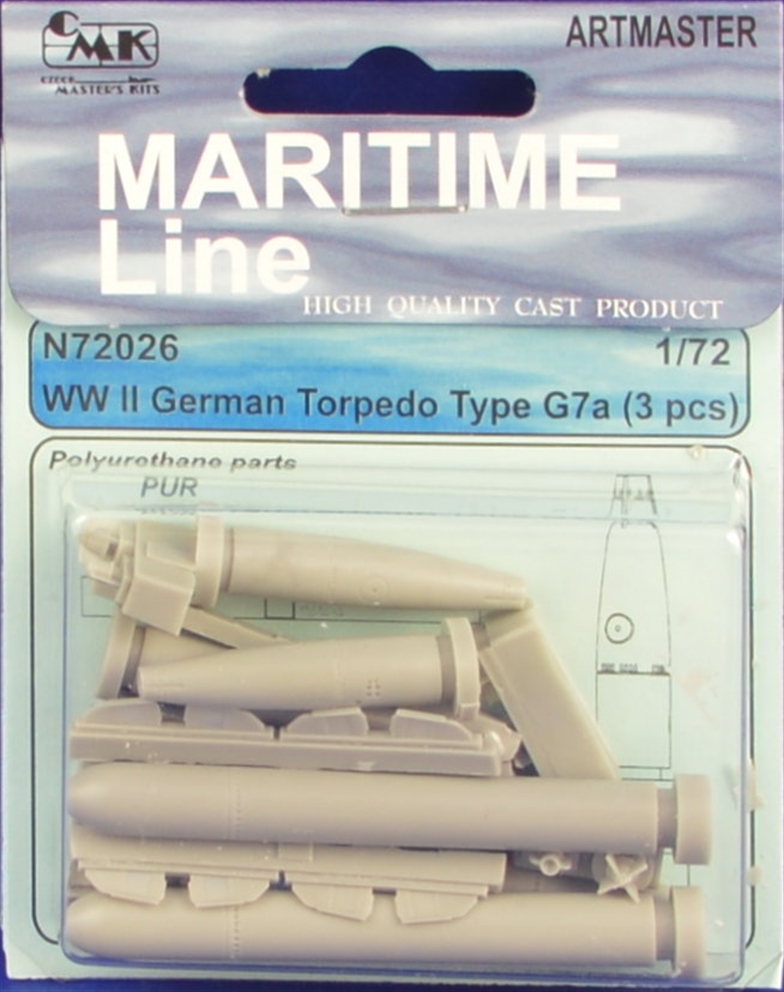 WWII German Torpedo Type G7a (3 pc)