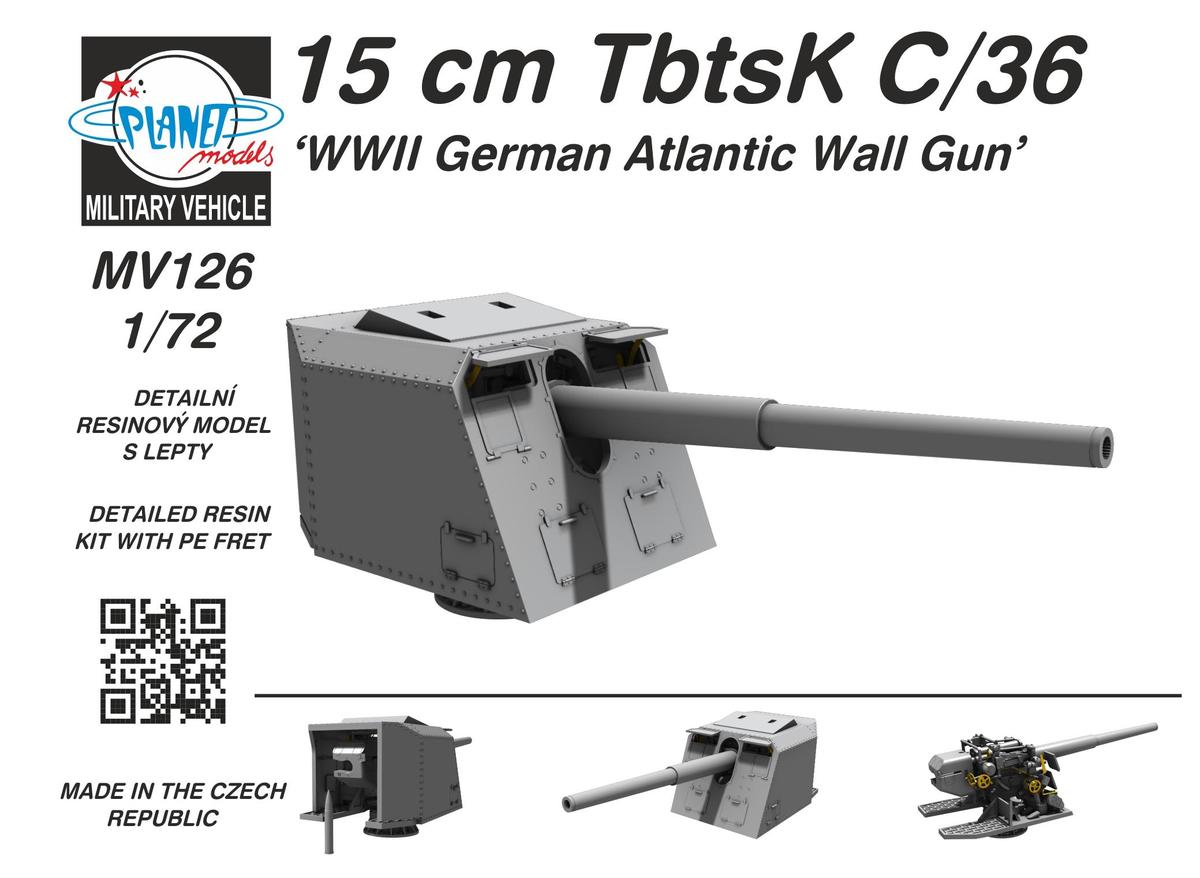 WW2 Atlantic wall 15cm TbtsK C/36 - Click Image to Close