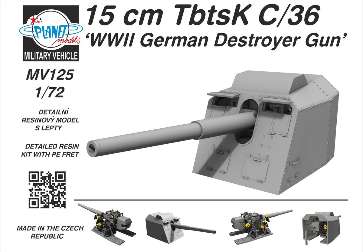 WW2 Kriegsmarine 15cm TbtsK C/36 turrm