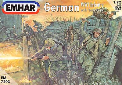 WW1 German Infantry & tank crew - Click Image to Close