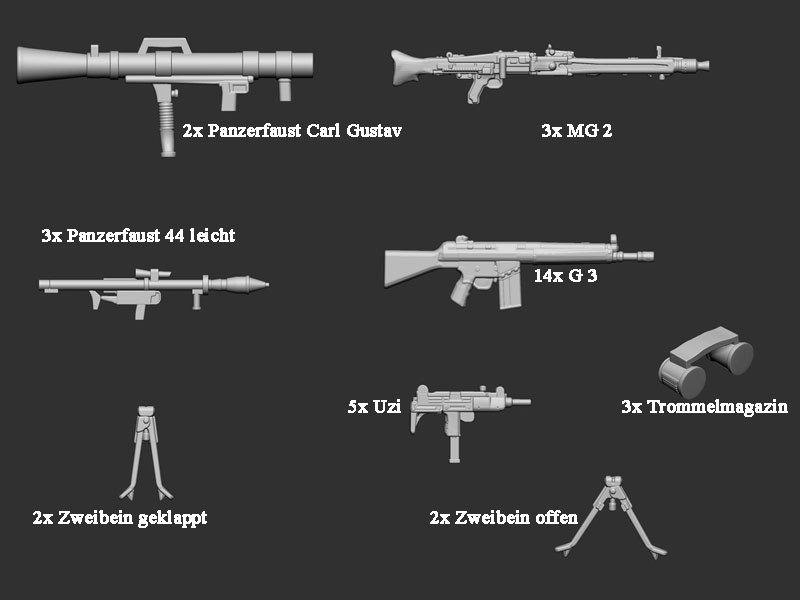 Cold War - Bundeswehr weapons - set 1