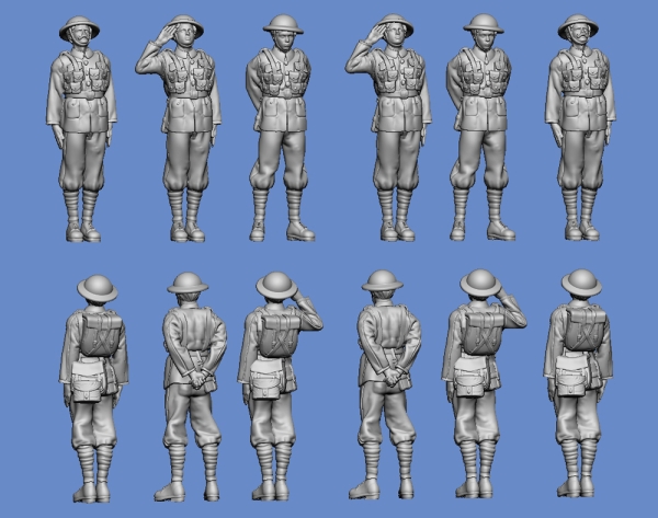 WW1 British infantry - salute