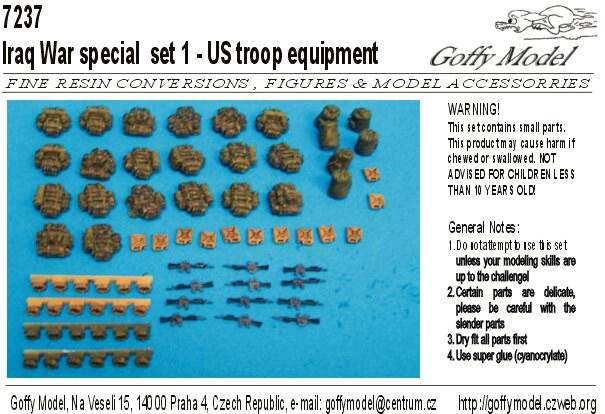 Iraq War special set (US Troop equipment)