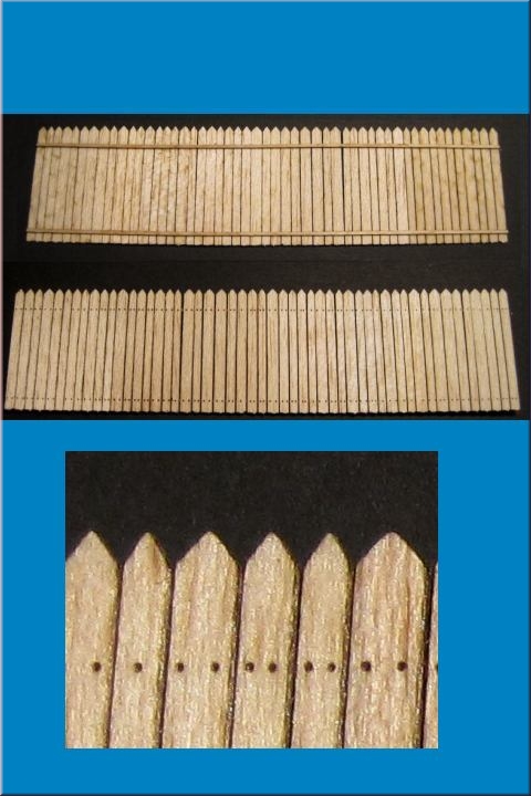 Wooden fence - type 2 (2 pc)