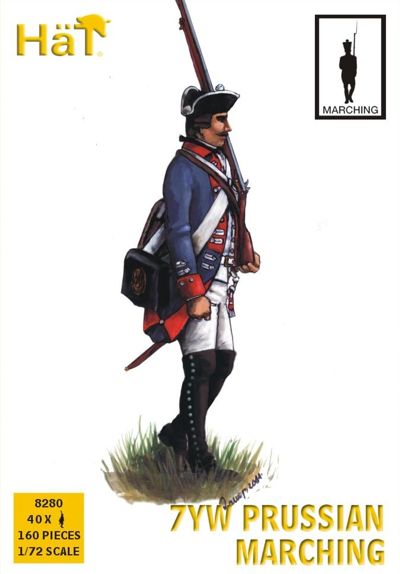 7YW Prussian Infantry - marching - Click Image to Close
