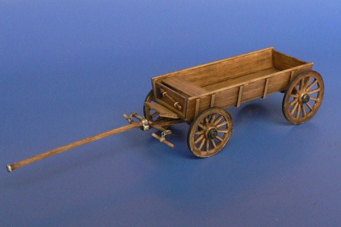 Farm horse drawn wagon - Click Image to Close
