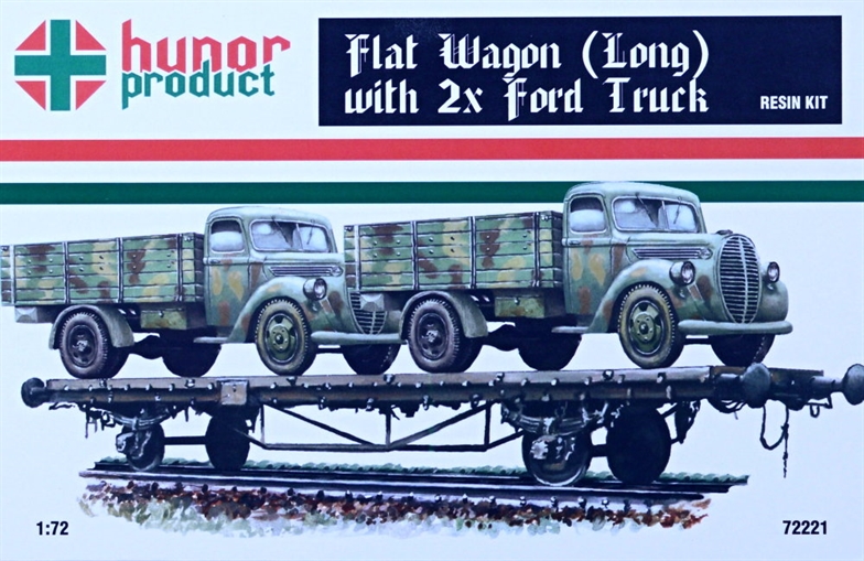 Flat Wagon - Long with 2x Ford Truck