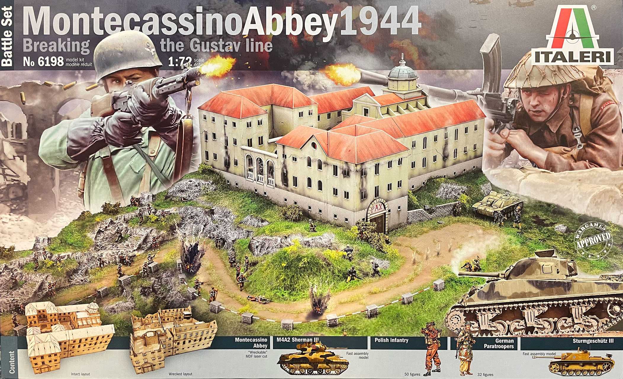 Montecassino Abbey - Gustav line - 1944