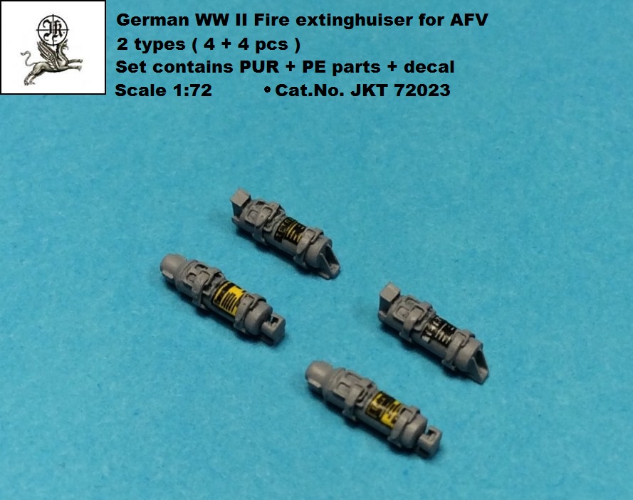 German WWII Fire extinghuiser - 2 types (4x4 pc)