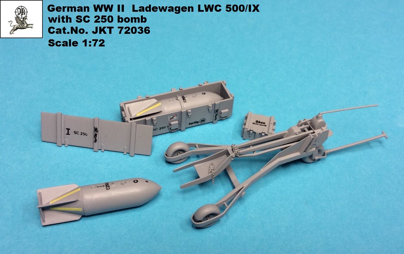 Luftwaffe Ladewagen LWC500/IX with SC 250 bombs