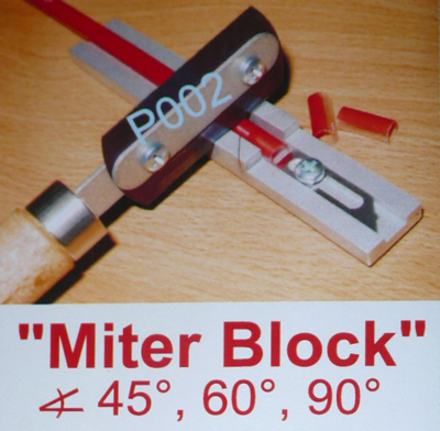 Miter Block for Razor Blade Saw - Click Image to Close