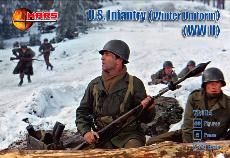 WW2 U.S. Infantry in winter uniforms - Click Image to Close