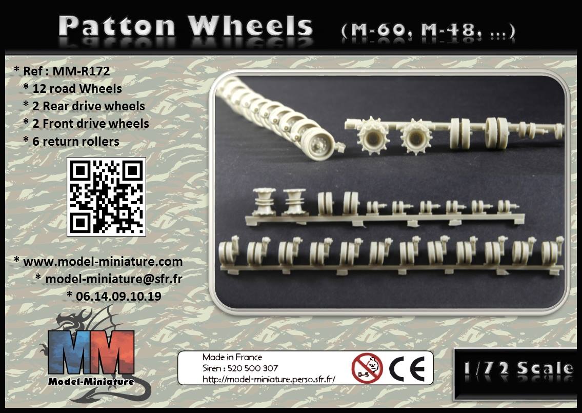 M-48/60 Patton wheels (ESCI/IT)