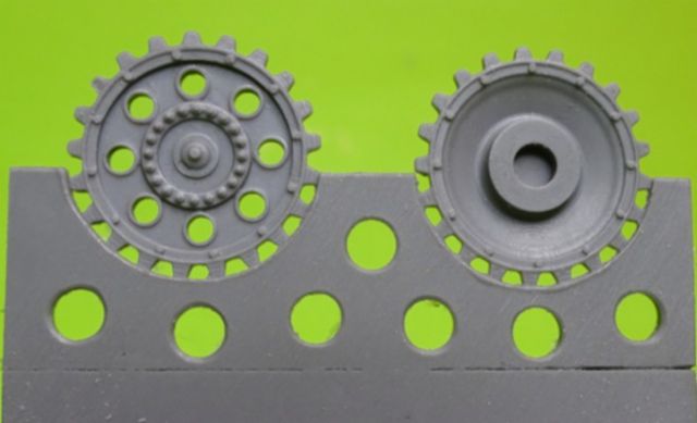 Pz.Kpfw.III sprocket - early without hub cap (8pc)