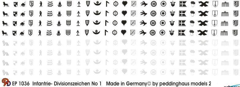 German Infantry Division emblems No.1