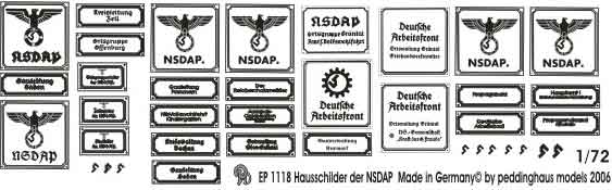 German building labels