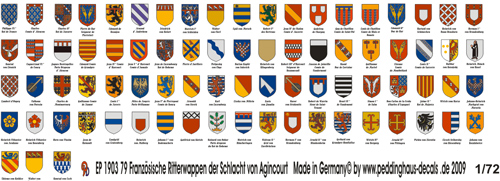 French knight shields