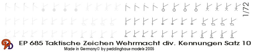 Tactic Signs Wehrmacht - various