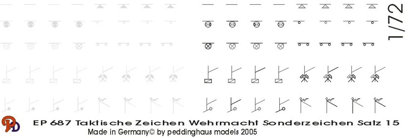 Tactic Signs Wehrmacht - MP, Construction, special, etc.
