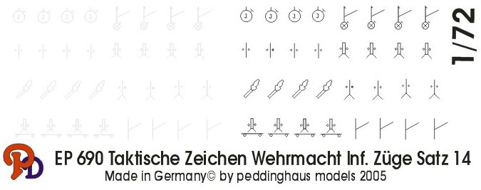 Tactic Signs Wehrmacht - Infantry Columns