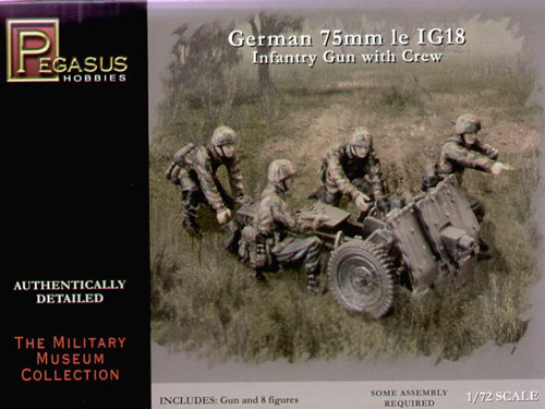 German 75mm IG18 Infantry gun and crew
