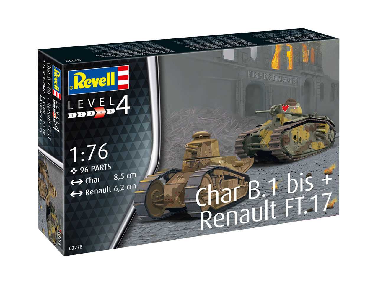 Char B.1 bis & Renault FT.17