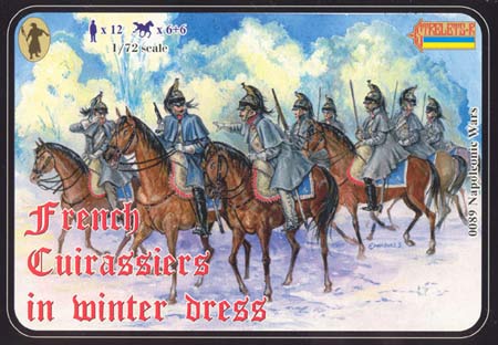 Napoleonic French Cuirassiers in Winter Dress - Click Image to Close