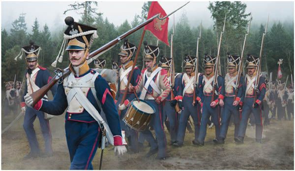 Napoleonic Polish Infantry on the March