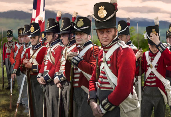 Napoleonic British Infantry Standing at Ease - Click Image to Close